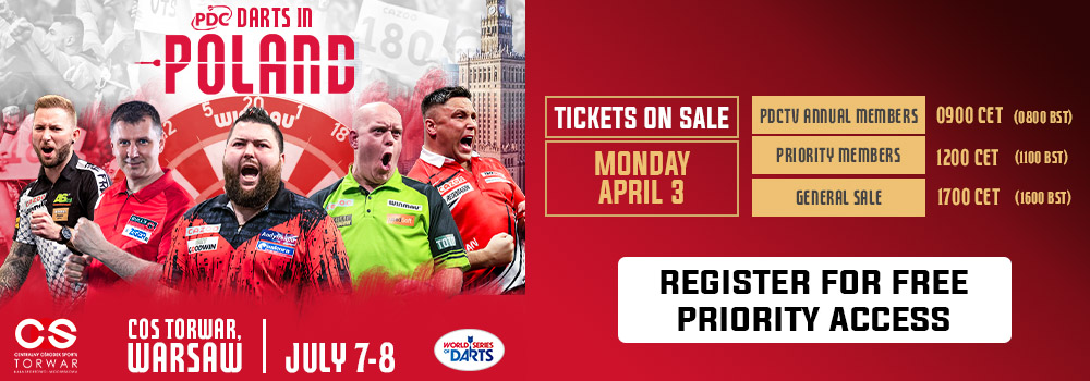 2023 Poland Darts Masters ticket information confirmed | PDC